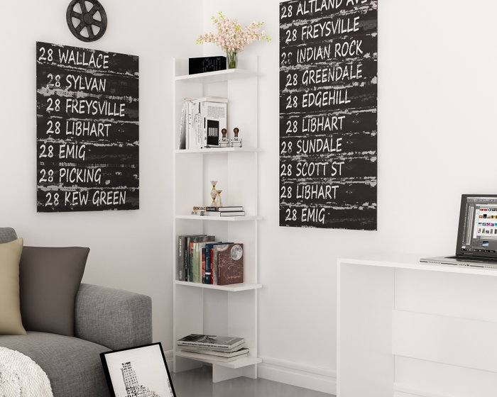Hanah Home Estantería Blanca Moderna
